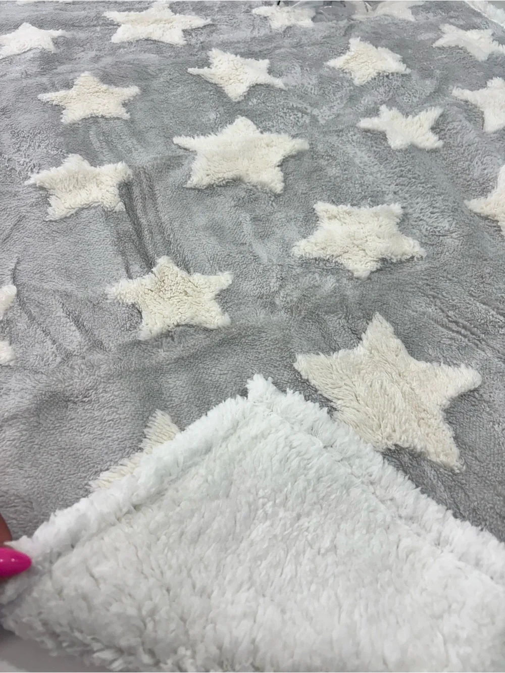 WATERPROOF GREY STARS PET BLANKET BEDSURE